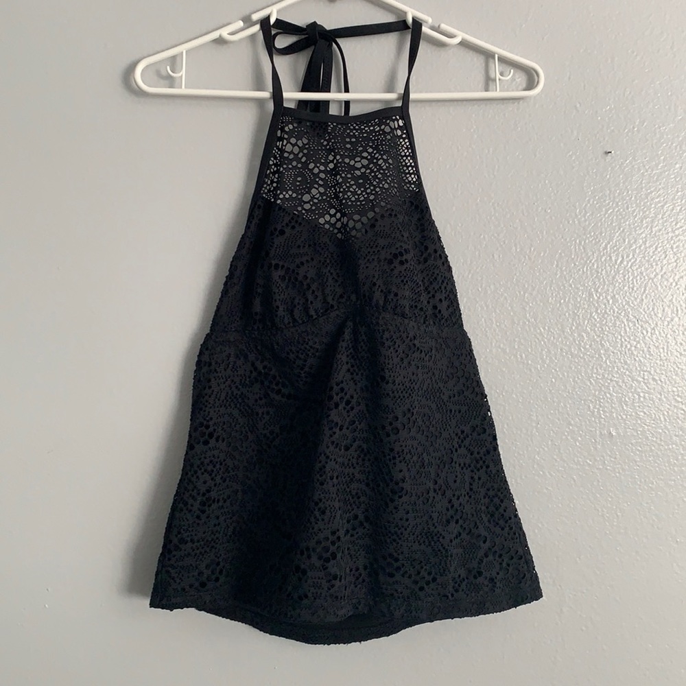 black halter tankini!